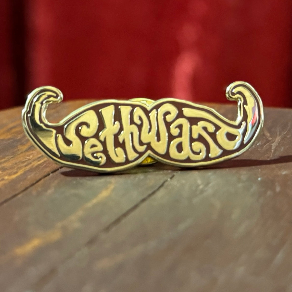 Mustache Enamal Pin image 0
