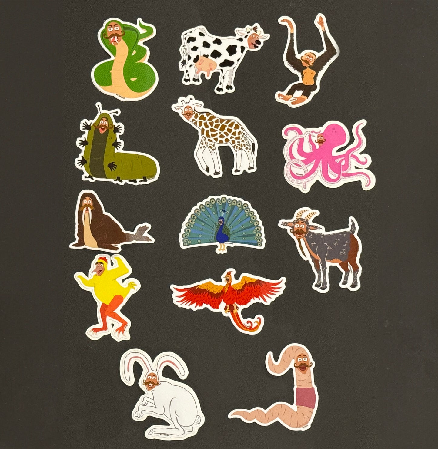 Complete Animal Vinyl Sticker Set image 0