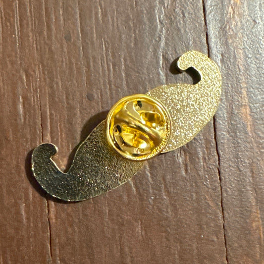 Mustache Enamal Pin image 1